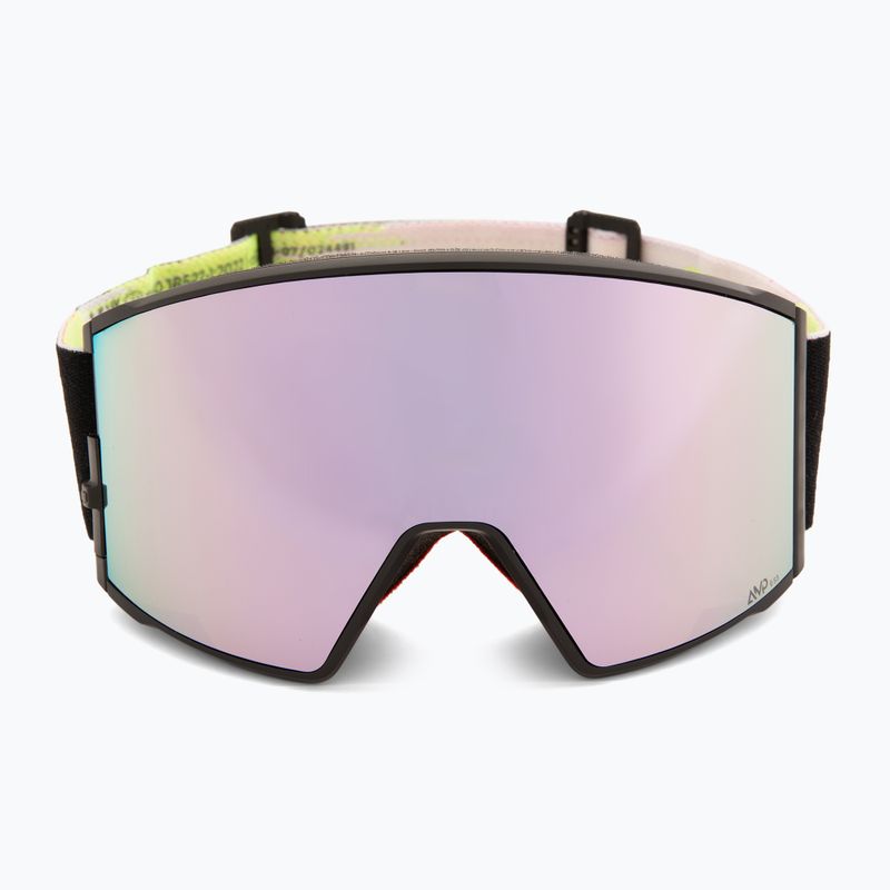 Slidinėjimo akiniai SCOTT React black/neon yellow/amp lavender chrome 3
