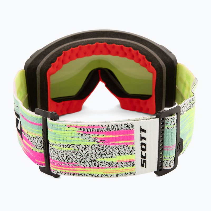 Slidinėjimo akiniai SCOTT React black/neon yellow/amp lavender chrome 4