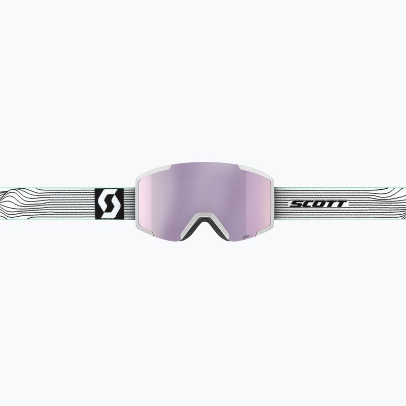 Slidinėjimo akiniai SCOTT Shield white/mint green/amp lavender chrome 2