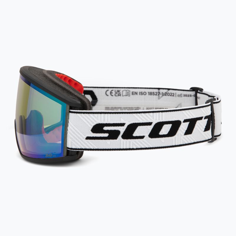 Slidinėjimo akiniai SCOTT Ambit Compact black/white/amp aurora green chrome 4
