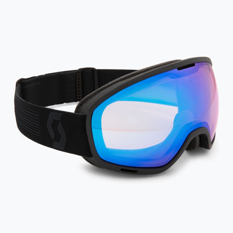 Slidinėjimo akiniai SCOTT Unlimited II OTG mineral black/amp iluminator blue chrome