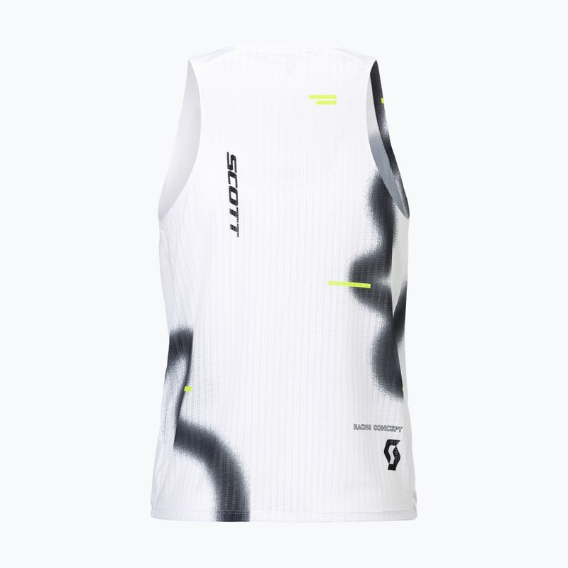 Vyriški bėgimo marškinėliai SCOTT RC Run Tank white/black 2