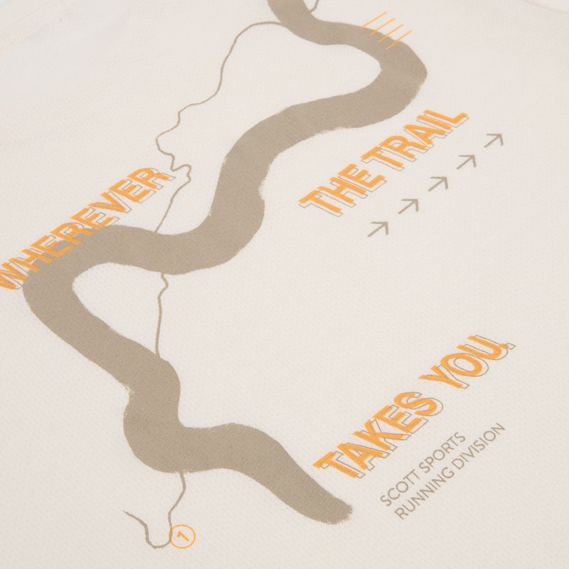 Vyriški bėgimo marškinėliai SCOTT Endurance DRI Tee cotton white/toast beige 4