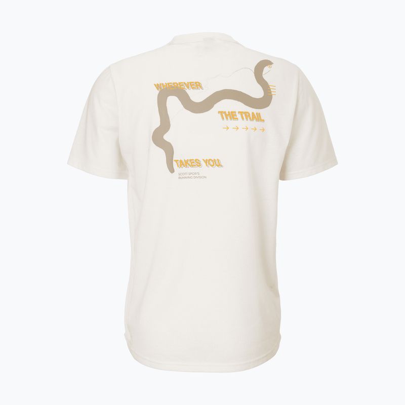 Vyriški bėgimo marškinėliai SCOTT Endurance DRI Tee cotton white/toast beige 2