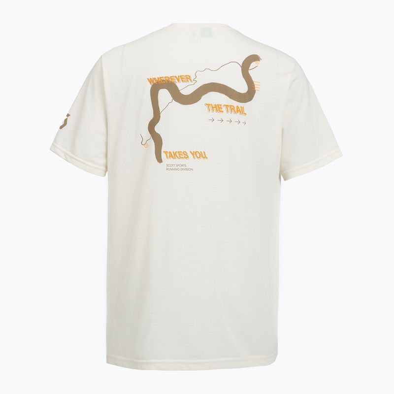 Vyriški bėgimo marškinėliai SCOTT Endurance DRI Tee white/toast beige 2