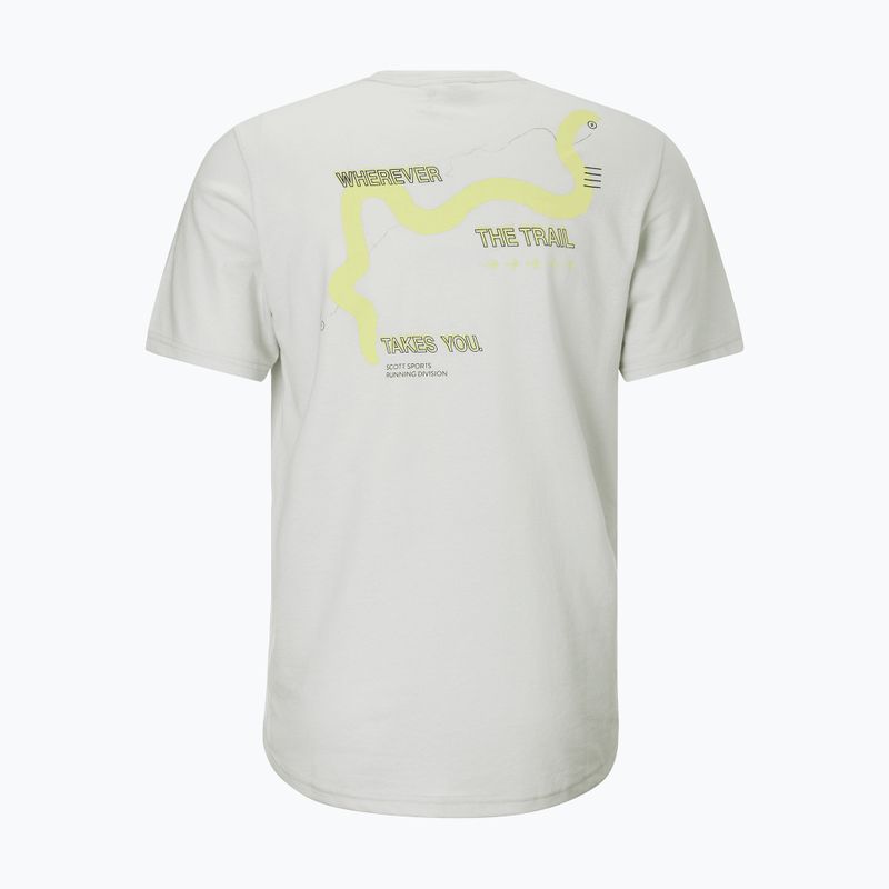 Vyriški bėgimo marškinėliai SCOTT Endurance DRI Tee spray grey/acid yellow 2