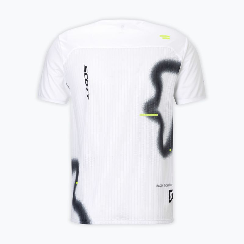 Vyriški bėgimo marškinėliai SCOTT RC Run white/black 2