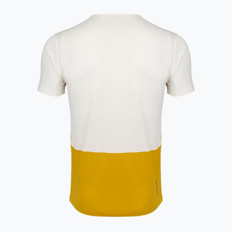Vyriški bėgimo marškinėliai SCOTT Endurance Tech white/sundial yellow 2