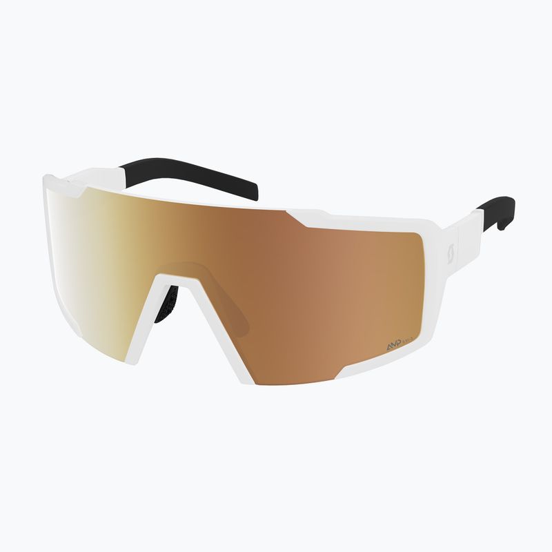 Akiniai nuo saulės SCOTT Shield LS white matte/amp ls gold chrome