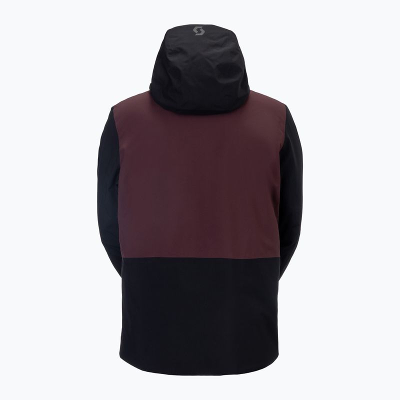 Vyriška slidinėjimo striukė SCOTT Ultimate Dryo 10 black/coca red 2