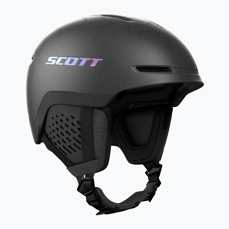 Snieglenčių šalmas SCOTT Track granite black/holo silver