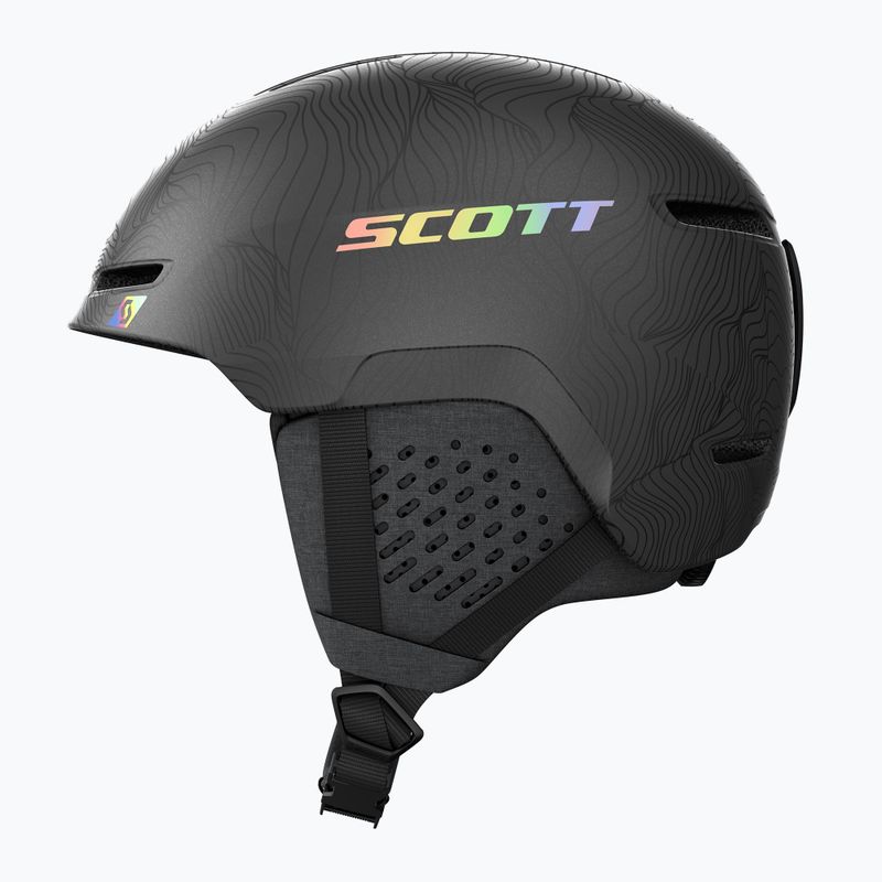 Snieglenčių šalmas SCOTT Track granite black/holo silver 2