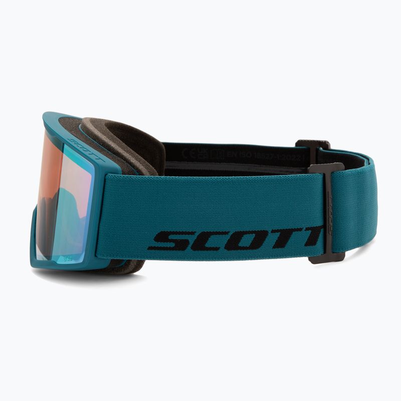 Slidinėjimo akiniai SCOTT Trace Pro petrol green/green chrome 4
