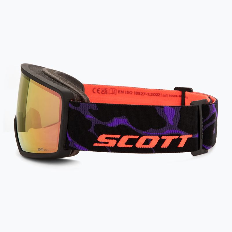 Slidinėjimo akiniai Scott Neo Light Sensitive S1-3 black/purple/amp ls cinnamon chrome 4