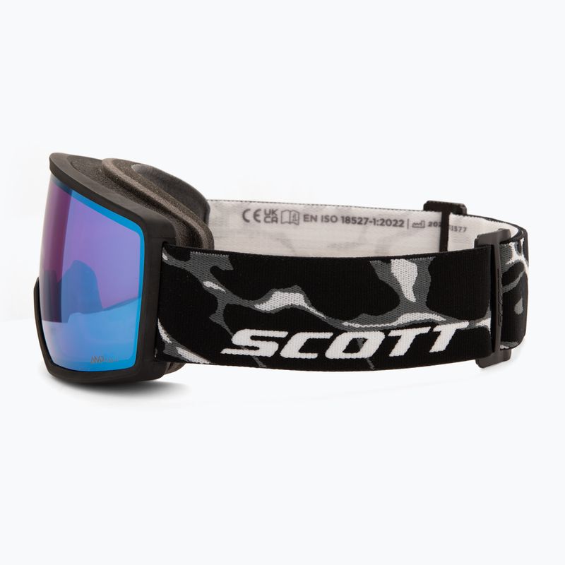 Slidinėjimo akiniai Scott Neo Light Sensitive S2-4 granite black/white/amp ls blue chrome 4