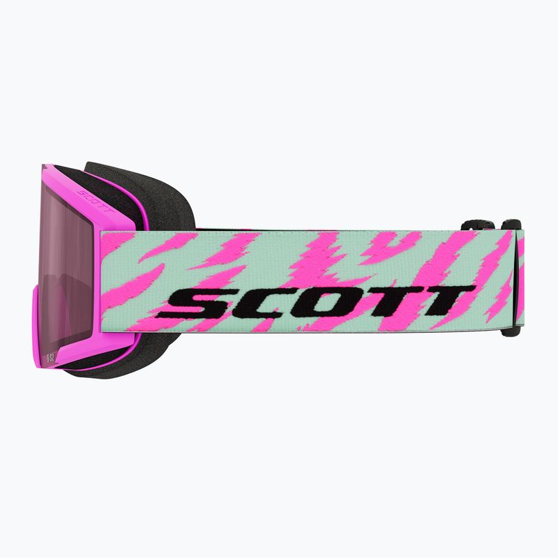 Vaikiški slidinėjimo akiniai SCOTT Shield neon pink/mint green/rose 3