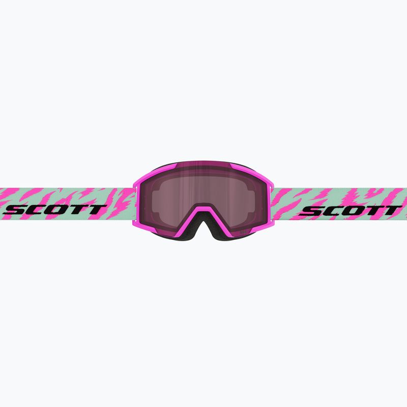 Vaikiški slidinėjimo akiniai SCOTT Shield neon pink/mint green/rose 4
