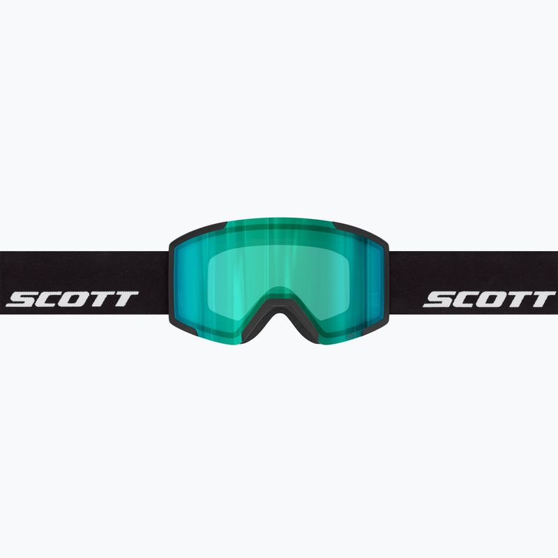 Slidinėjimo akiniai SCOTT Shield black/amp green chrome 2