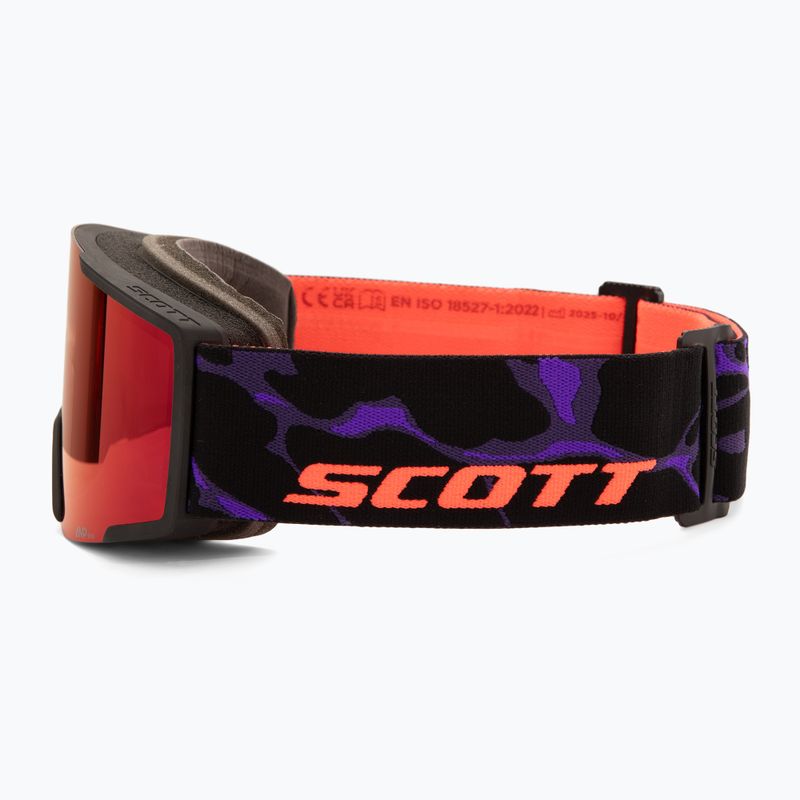 Slidinėjimo akiniai SCOTT Shield black/amp red chrome 4