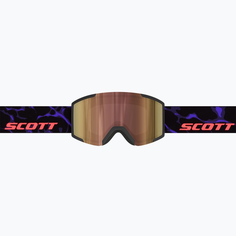 Slidinėjimo akiniai SCOTT Shield LS black/purple/cinnamon chrome 2