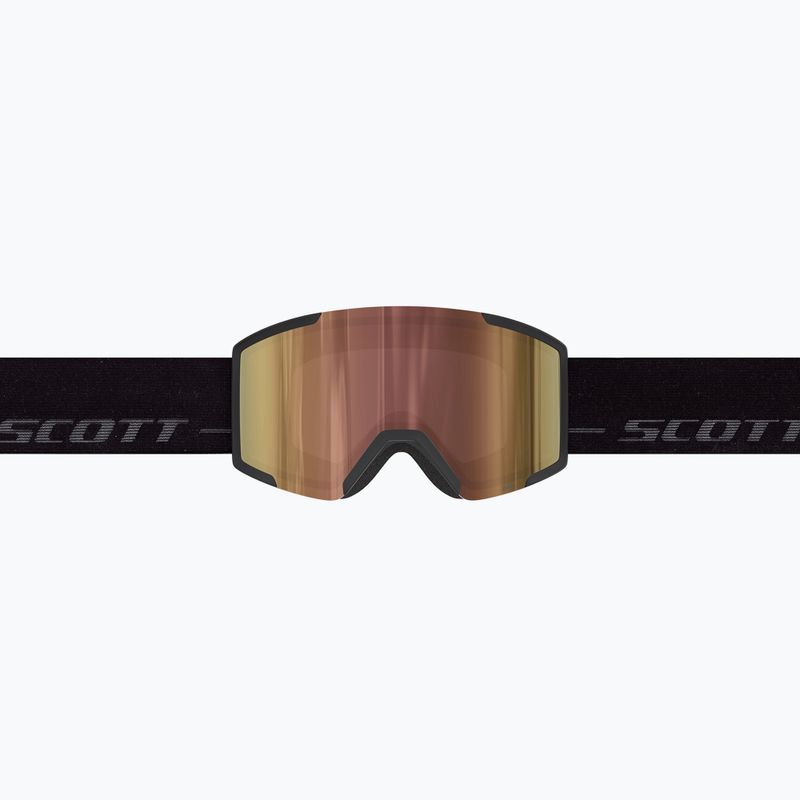 Slidinėjimo akiniai SCOTT Shield LS black/fog grey/amp ls cinnamon chrome 3