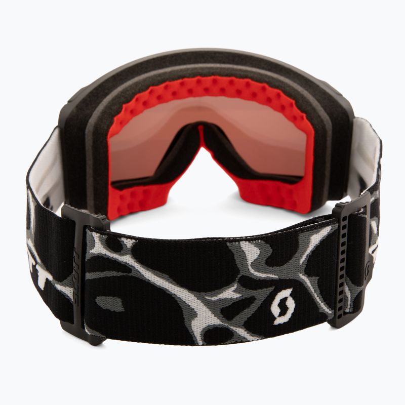 Slidinėjimo akiniai SCOTT React Light Sensitive granite black/white/amp red chrome 4