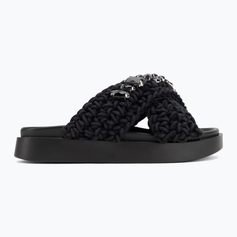 Moteriškos šlepetės INUIKII Woven Stones black 2
