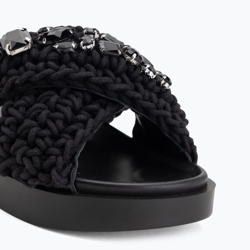 Moteriškos šlepetės INUIKII Woven Stones black 7