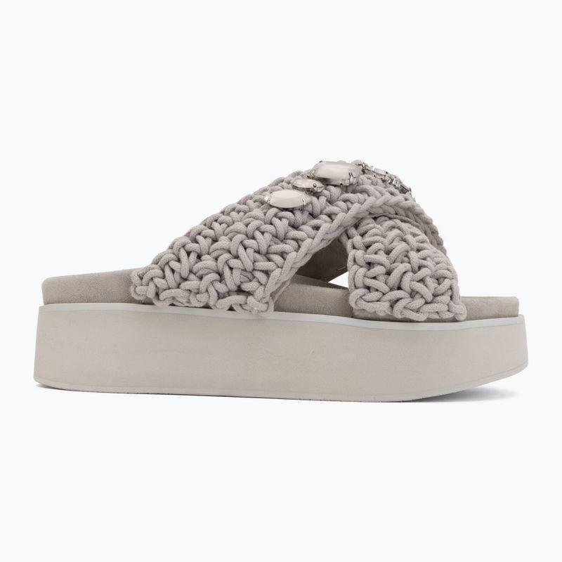 Moteriškos šlepetės INUIKII Woven Stones Platform stone grey 2