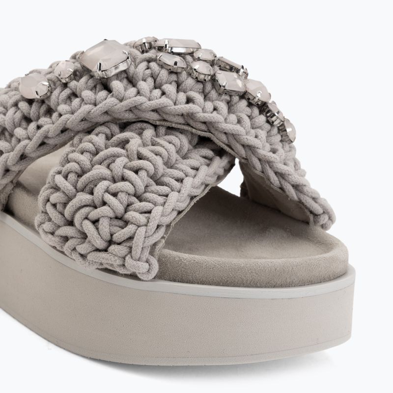 Moteriškos šlepetės INUIKII Woven Stones Platform stone grey 7