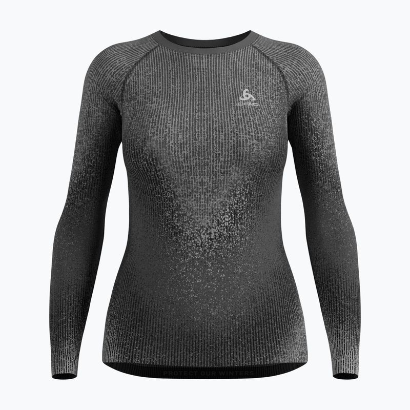 Moteriški termo marškinėliai ilgomis rankovėmis Odlo Performance Warm Blackcomb Bl Top Crew Neck black