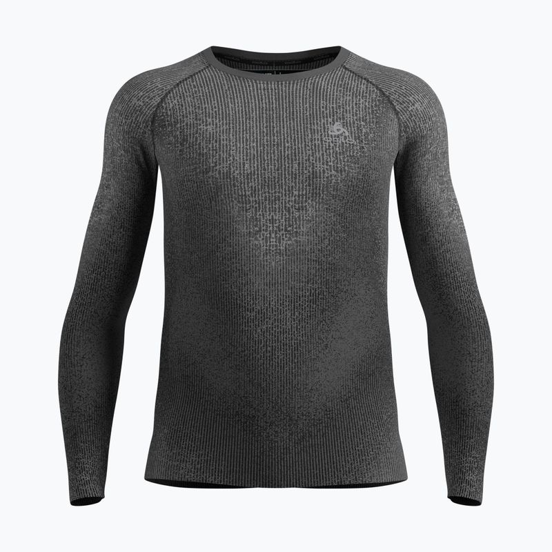 Vyriški termoaktyvūs marškinėliai ilgomis rankovėmis ODLO Performance Warm Blackcomb Bl Top Crew Neck black