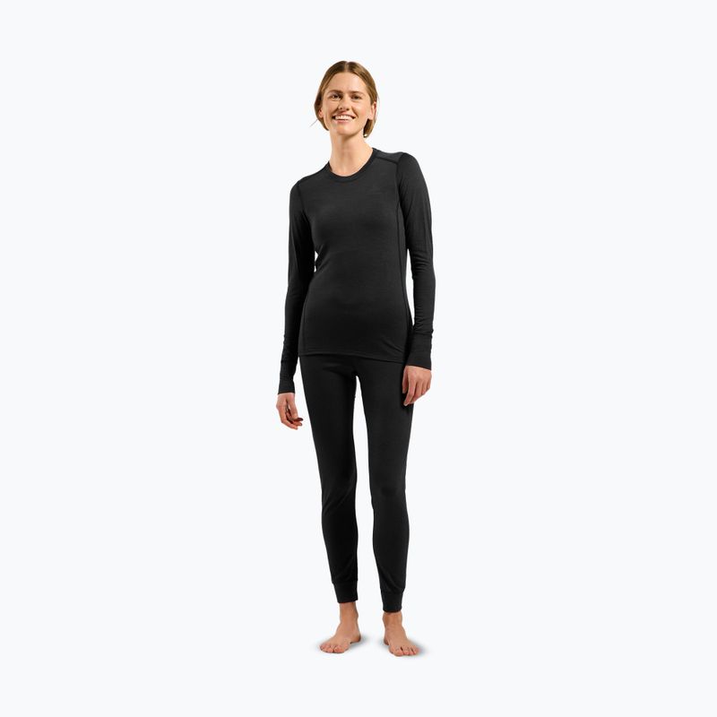 Moteriškas termo džemperis ODLO Merino 200 Bl Top Crew Neck black 2