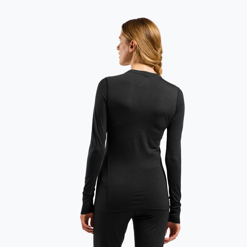Moteriškas termo džemperis ODLO Merino 200 Bl Top Crew Neck black 3