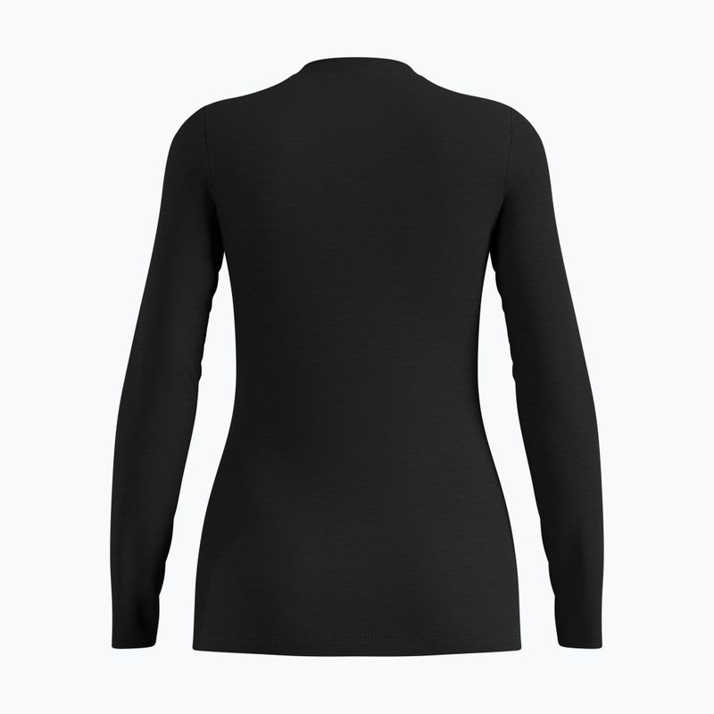 Moteriški termoaktyvūs marškinėliai ODLO Merino 160 Bl Top Crew Neck black 6