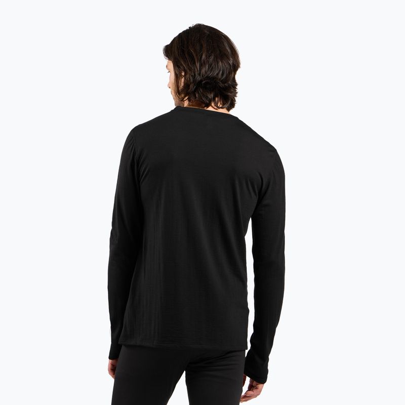 Vyriški termoaktyvūs marškinėliai ODLO Merino 160 Bl Top Crew Neck black 3