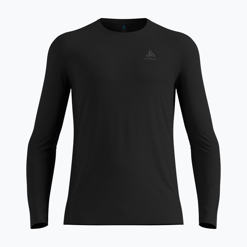 Vyriški termoaktyvūs marškinėliai ilgomis rankovėmis ODLO Merino 160 Bl Top Crew Neck black 4