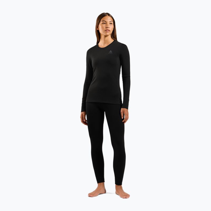 Moteriškos termoaktyvios kelnės ODLO Merino 160 Bl Bottom Long black 2