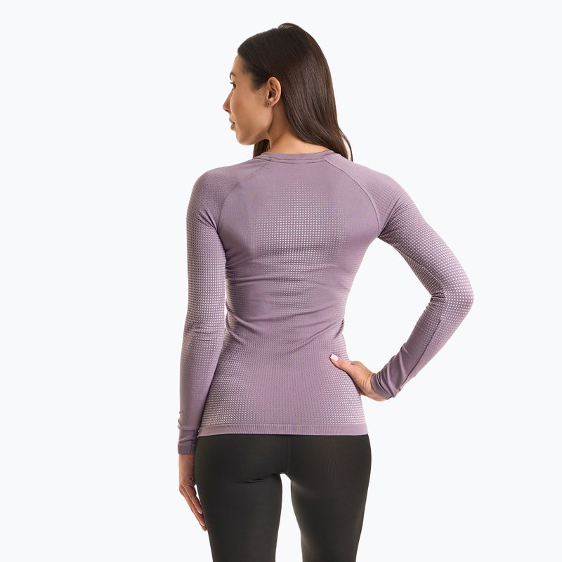 Moteriški termoaktyvūs marškinėliai ODLO Performance Warm Bl Top Crew Neck gray ridge 2