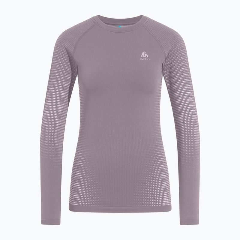 Moteriški termoaktyvūs marškinėliai ODLO Performance Warm Bl Top Crew Neck gray ridge 5