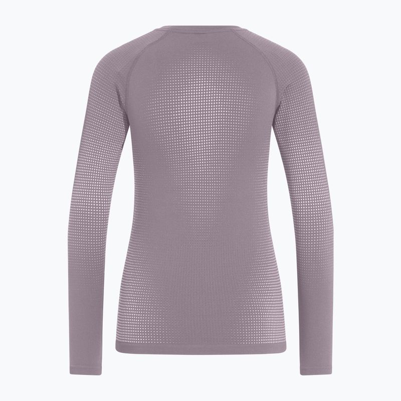 Moteriški termoaktyvūs marškinėliai ODLO Performance Warm Bl Top Crew Neck gray ridge 6