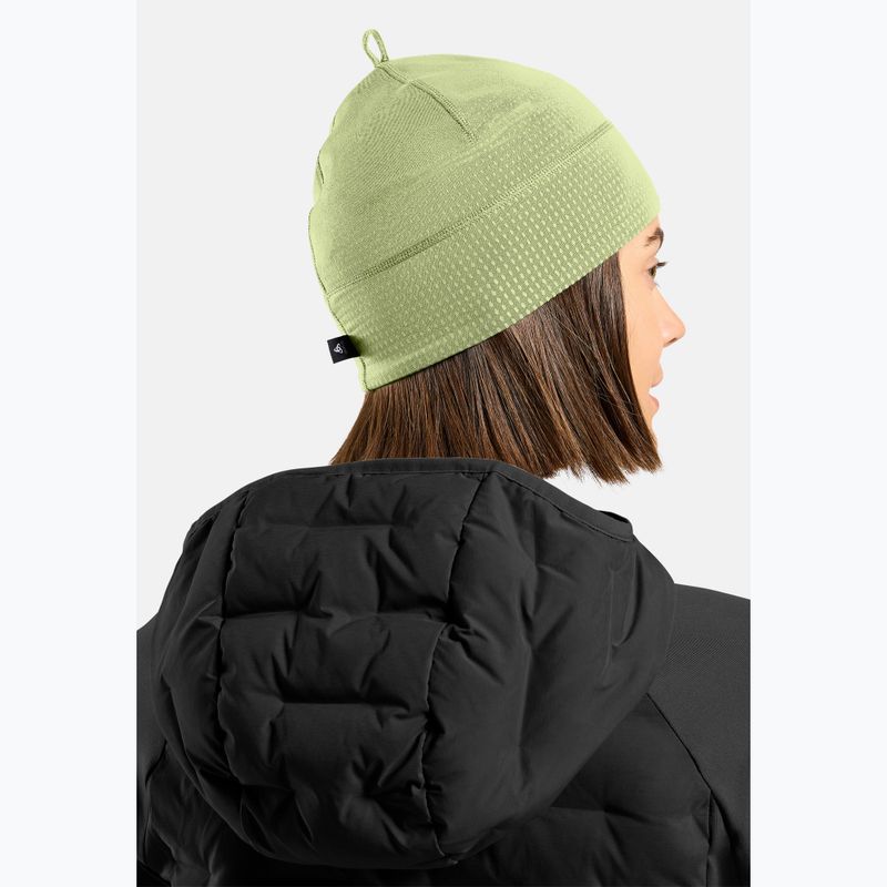 Žieminė kepurė ODLO Polyknit Warm Reflective shadow lime 6
