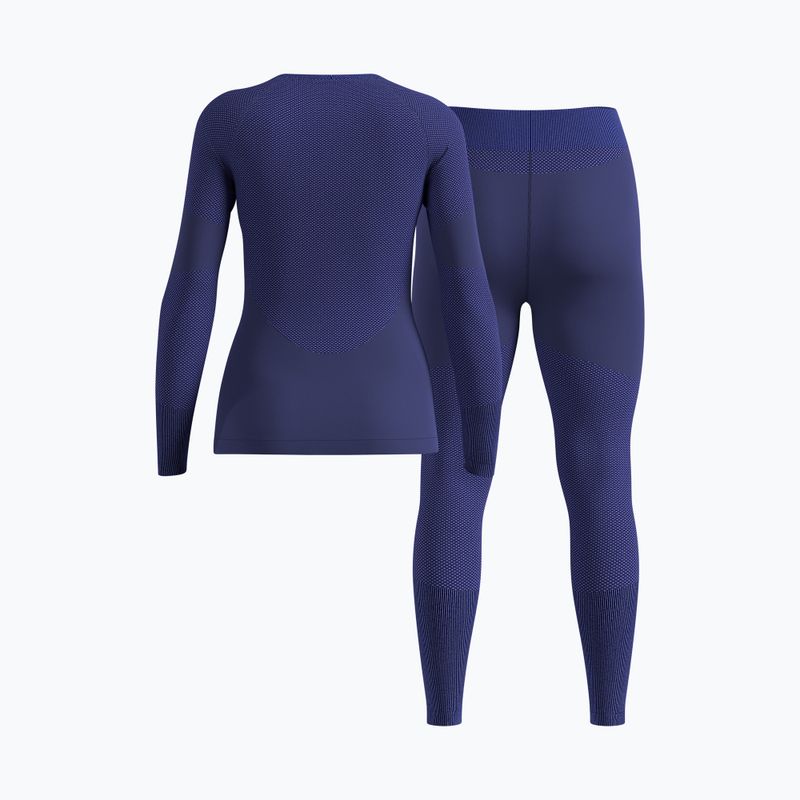 Moteriškas termo apatinis komplektas ODLO Fundamentals Performance Warm skipper blue 2