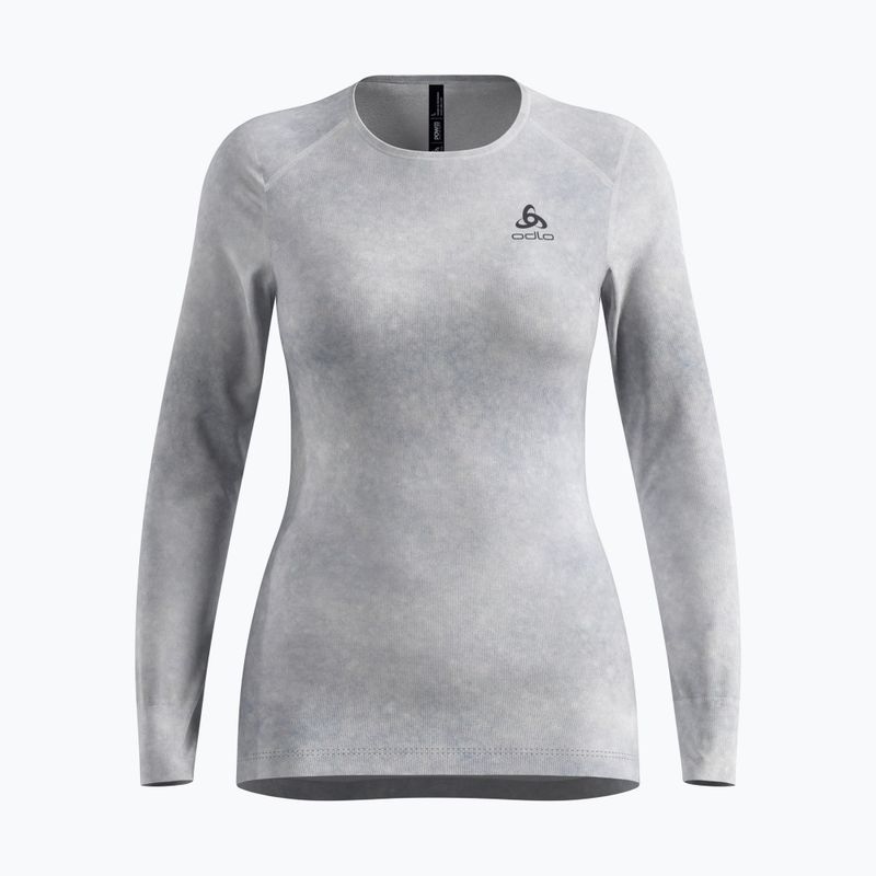 Moteriški termoaktyvūs marškinėliai ODLO Active Warm X Pow Bl Top Crew Neck odlo silver grey
