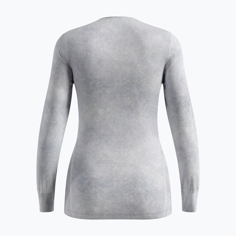 Moteriški termoaktyvūs marškinėliai ODLO Active Warm X Pow Bl Top Crew Neck odlo silver grey 2