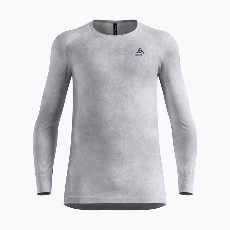 Vyriški termoaktyvūs marškinėliai ODLO Active Warm X Pow Bl Top Crew Neck odlo silver grey