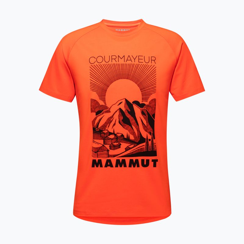 Mammut Mountain vyriški trekingo marškinėliai oranžiniai 4