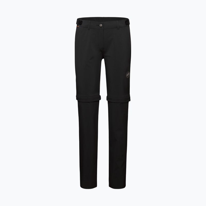 Mammut Runbold Zip Off moteriškos trekingo kelnės juodos spalvos 8