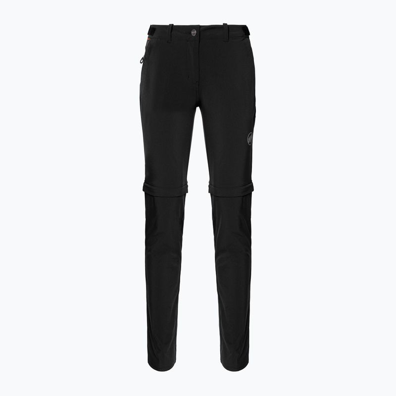 Mammut Runbold Zip Off moteriškos trekingo kelnės juodos spalvos 4
