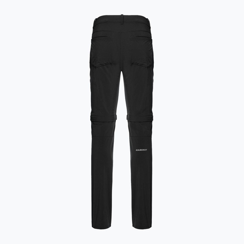 Mammut Runbold Zip Off moteriškos trekingo kelnės juodos spalvos 5